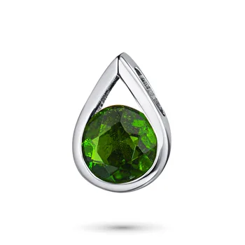 

Pendant made of white gold with chrome diopside e0905pd07183800