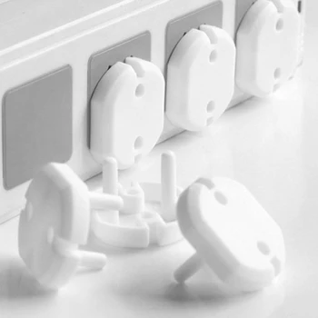 

10pcs EU Power Socket Electrical Outlet Baby Kids Child Safety Guard Protection Anti Electric Shock Plugs Protector Rotate Cover