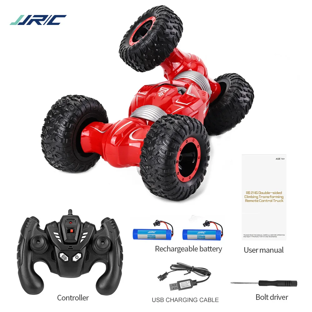 JJRC Q70 RC автомобиль на радиоуправлении 2,4 ГГц 4WD Twist-deserte автомобили Внедорожные багги игрушка высокая скорость скалолазание RC автомобиль дети детские игрушки - Цвет: Red 2 batteries