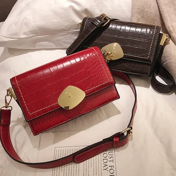 

Fashion Pu Leather Women's Handbags Large Capacity Crossbody Bags Shoulder Messenger Bag Design Casual Stone Pattern Bags Female