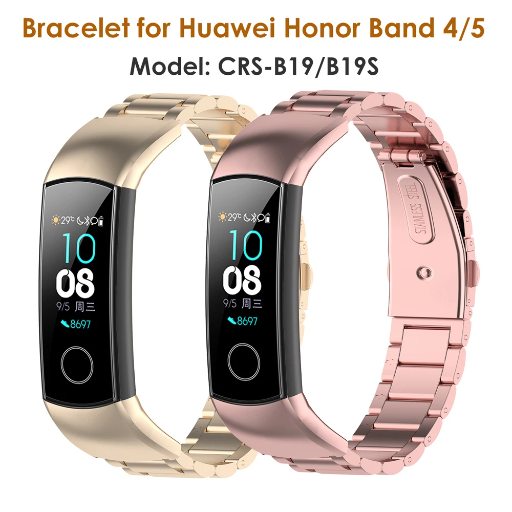 Браслет для Huawei Honor Band 5 сменные ремешки сменный металлический ремешок 4