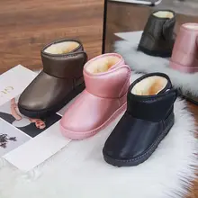

Baby Boots Children's Cotton Shoes Plus Velvet Thick Breathable Warmth Snow Boots Non-slip Soft Toddler Shoes Kids Snow Boots