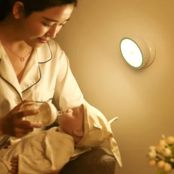 

Motion Sensor Light Wall Lamp Induction Lamp Stick Up Lights Cordless Magnetic Sturdy Durable 360° Rotation