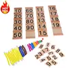 Montessori Kids Toy Baby decimal base Bank Game Set Maths Training for Early Learning Educational Preschool Brinquedos  MAY17_35 1