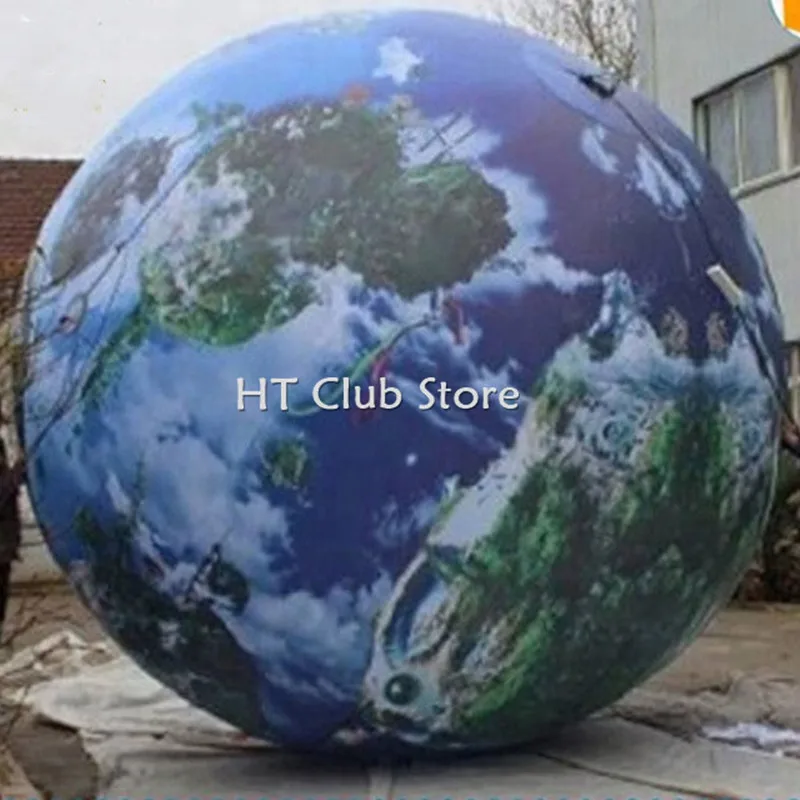 

Free Shipping Dia 1m-20m Giant Light Earth Ball Inflatable Planet Balloons Inflatable Helium Globe Ball/Sky Balloon
