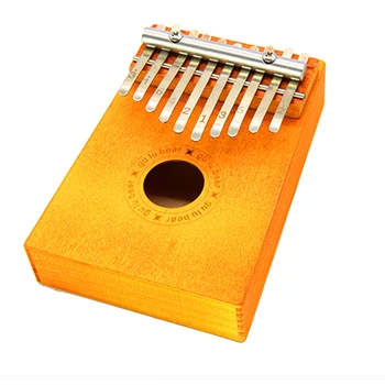 

Children Composer Thumb Piano Instrument Toy Tone Wooden Durable Finger Board Musical 10 Keys Sound Portable Gift