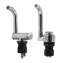 Кран RV системы воды электрическое управление led RV фитинги с двойным контролем воды смесители складной электрический смесители