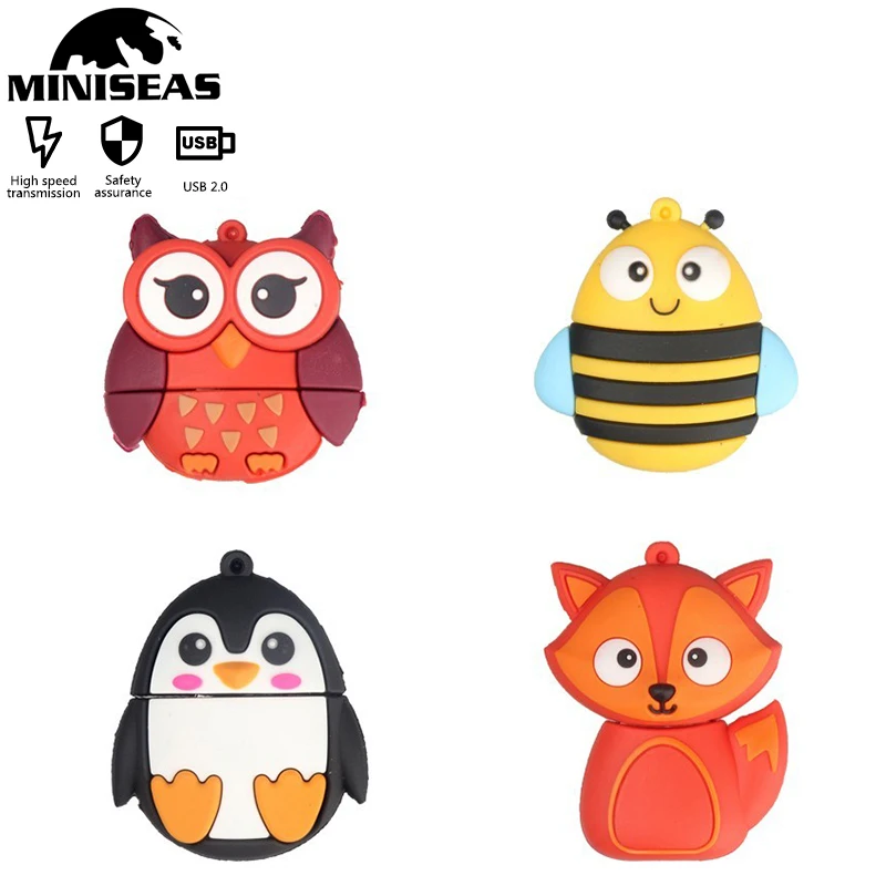 Usb Flash Drive Cartoon Animado Man Pendrive for PC 16g 32g 64g Pen Memory USB Stick U Disk Miniseas | Компьютеры и офис