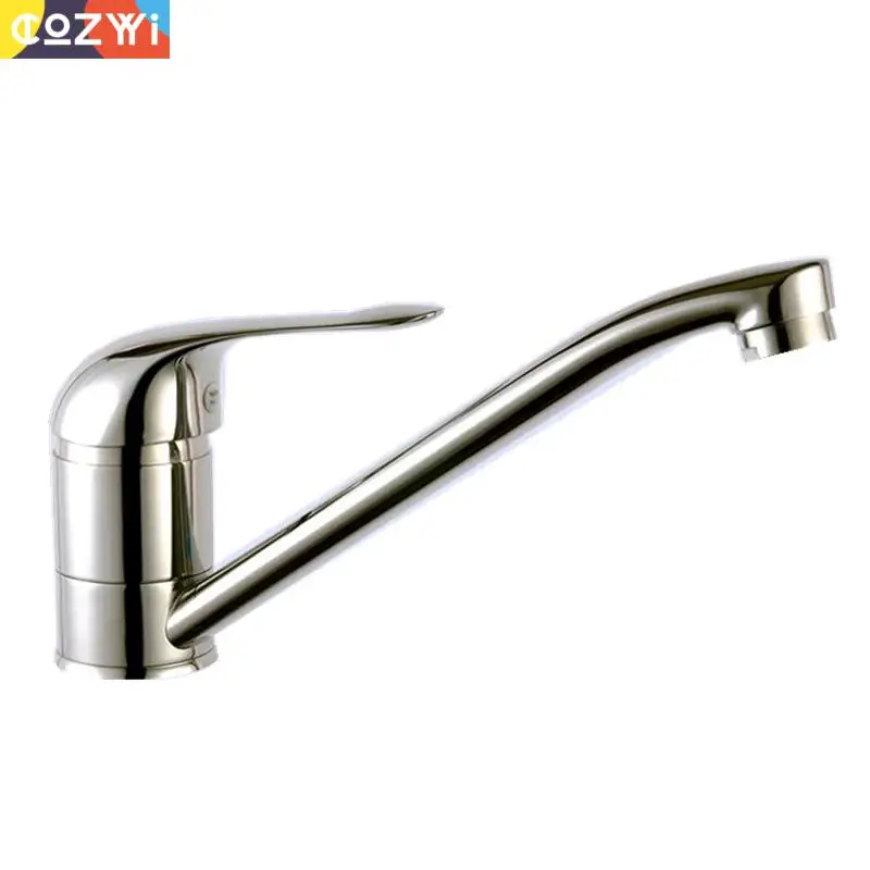 

New Design Kitchen Faucet All Copper Body Chorme Plating 360 Universal Rotation Spout Deck Mounted Single Handle Sink Tap