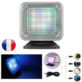 

4 Modes Fake TV Rotatable USB TV Simulator Anti-burglar Home Security Tool Burglar Deterrent Built-in Timer and Light Sensor