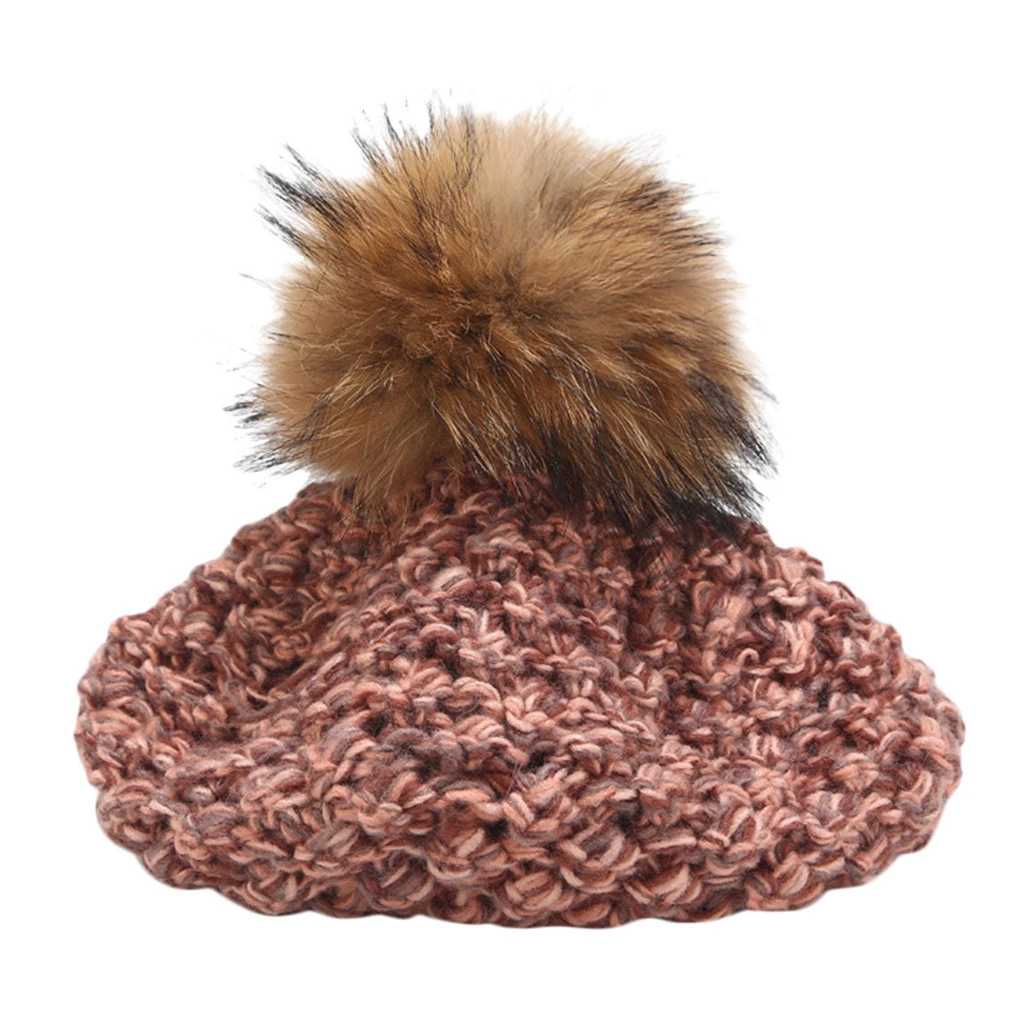 Fashion Women Winter Knit Hat Causal Hats For Keep Warm Manual Knitted Earmuffs Soft Hats Adult Caps High Quality Female 1001