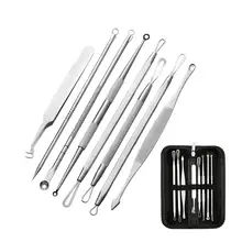 8 шт./компл. угорь экстрактор для чистки пор Пинцет зажим вытяжка очиститель для лица средство для ухода за кожей