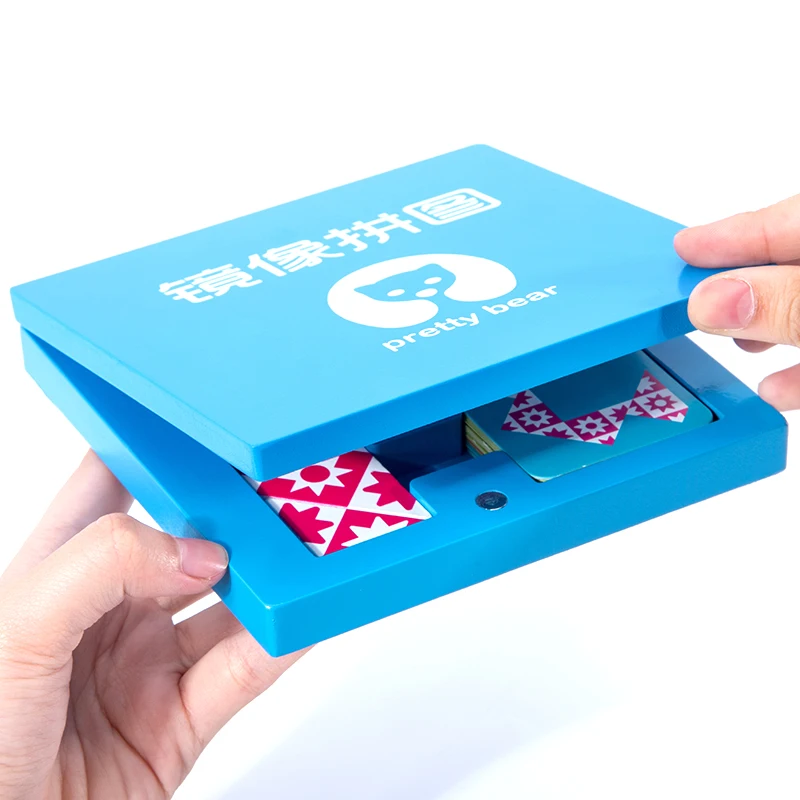  Montessori Educational Wooden Toys Mirror Imaging Puzzle Children Kids Education Sensory Toys Kinde - 4000242462588