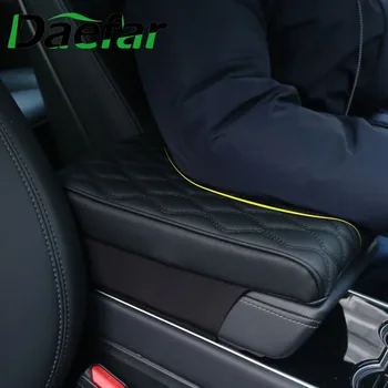 

PU Leather Car Armrest Pad Cover Universal Center Console Wave Embroider Auto Seat Armrests Box Protection Cushion Hand Supports