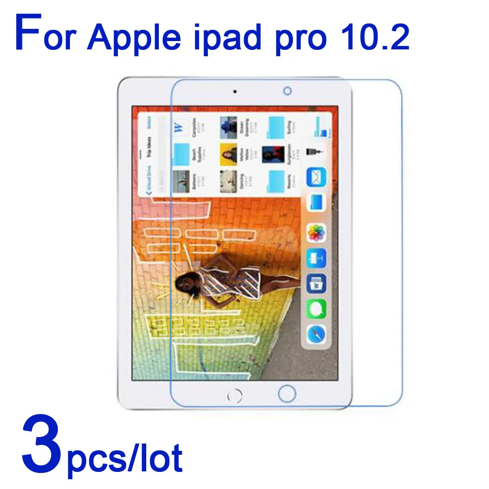 Защитные пленки для экрана планшета Apple iPad pro 10,2 10,2 дюймов, 3 шт./лот, мягкие, прозрачные, матовые, нано, взрывозащищенные защитные пленки