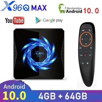 

NEW Android 10.0 X96Q MAX Smart TV Box 4GB 32/64GB Allwinner H616 Quad Core 4K Wifi Google Player Youtube TV Set top box