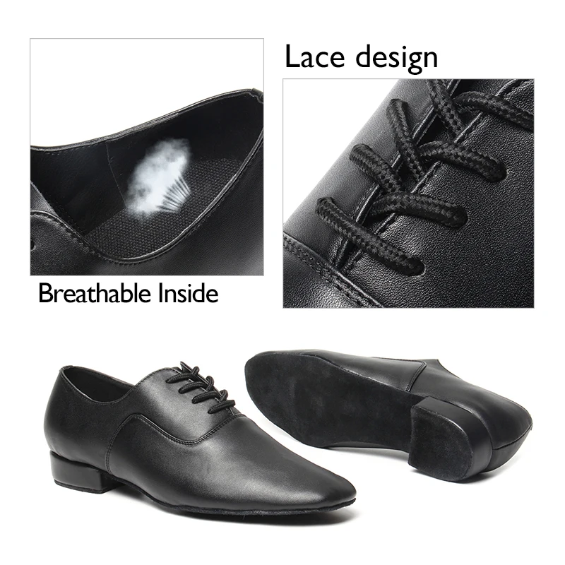 Dance Shoes for Men Latin Ballroom Tango Heeled 2.5cm