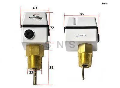 1) " переключатель управления потоком воды/Весла белый 125V 15A 250V 7.5A BSPP SPDT HFS-25
