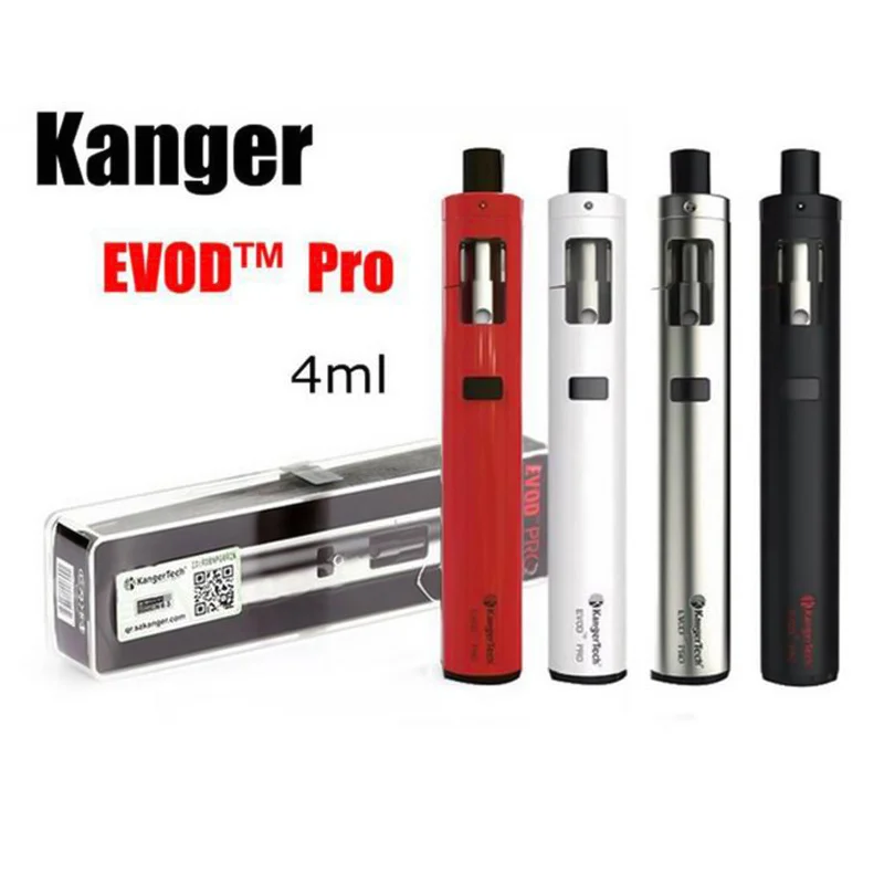 100% Оригинальный KangerTech EVOD Pro комплект с 4 мл Топ Flling CLOCC Танк все в одном Kanger стартер