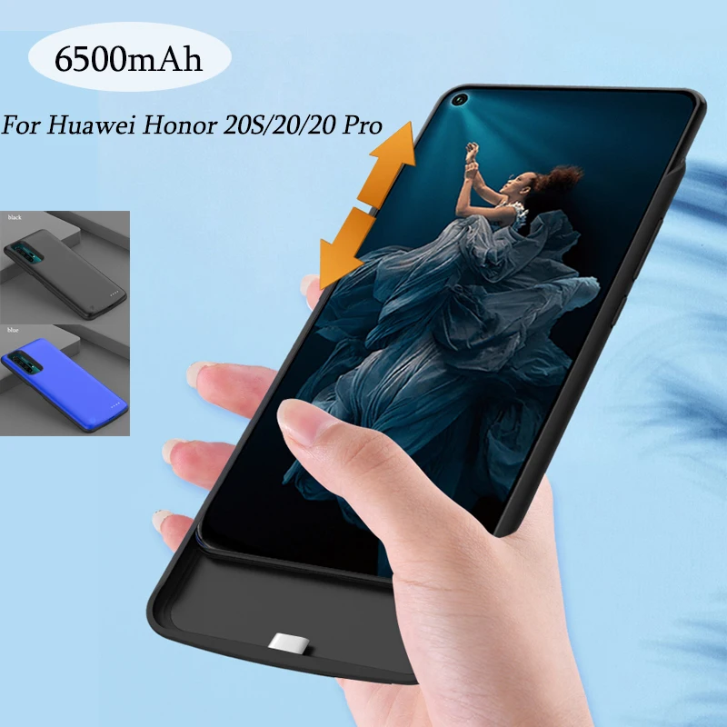 Высококачественный чехол с аккумулятором 6500 мАч для Honor 20S запасной аккумулятор