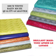 160 см ширина морская парча ткань 100 хлопок Базен Riche Getzner качество Африканский Базен Riche ткань