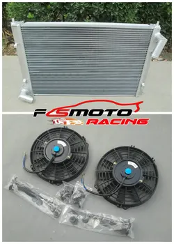 

For 2002-2008 BMW Mini Cooper S Hatch/Convertible 1.6L Tritec I4 MT Supercharged R52 R53 02 03 04 05 06 07 Aluminum Radiator&fan