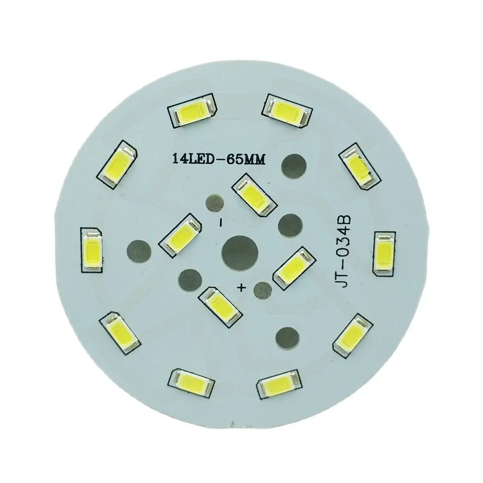 UMAKED-LED PCB 조명, 7W 65mm, SMD 5730 LED 알루미늄 램프 플레이트, 따뜻한/자연/백색 전구 천장 조명 diy용