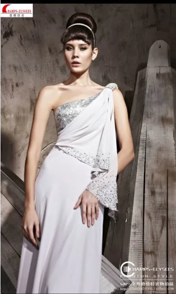 Новая мода, vestido de festa, короткое длинное платье на одно плечо с кристаллами, вечерние, элегантные платья для подружек невесты