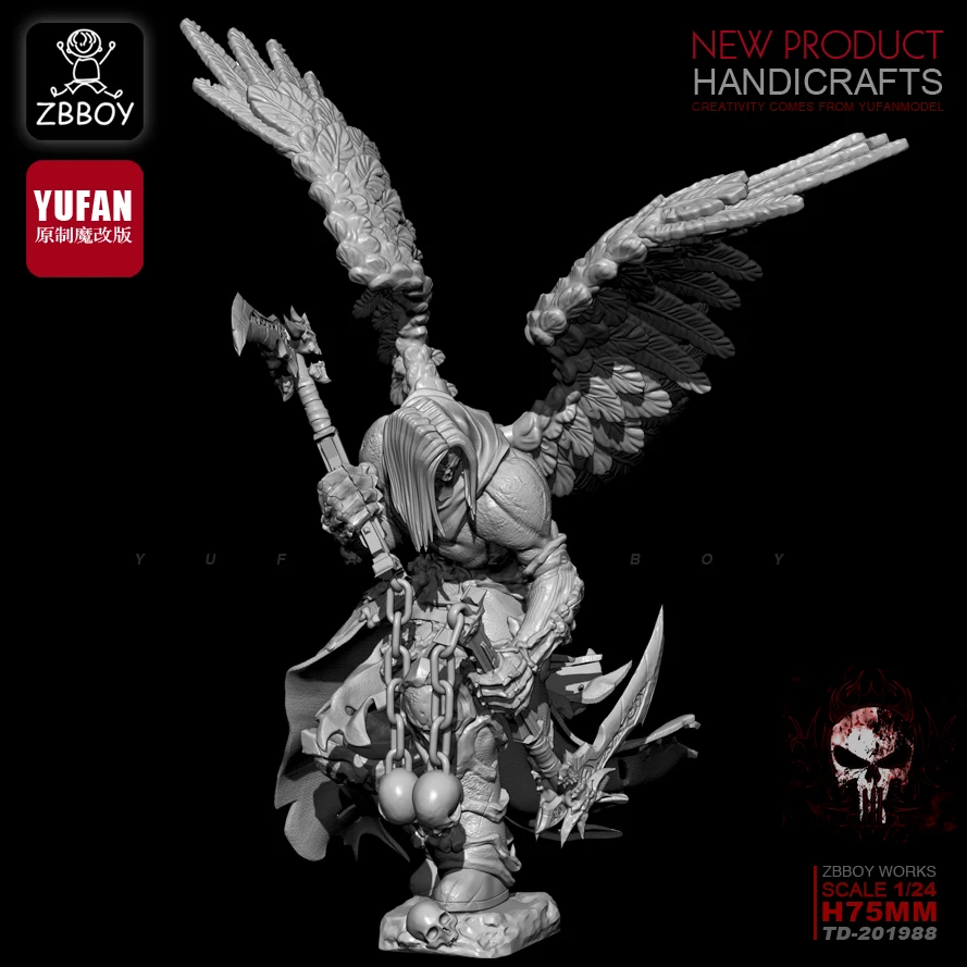 Tanie 75MM1 24 zestawy żywiczne śmierć uderzyła żywica żołnierz samodzielnie zmontowany TD 201988