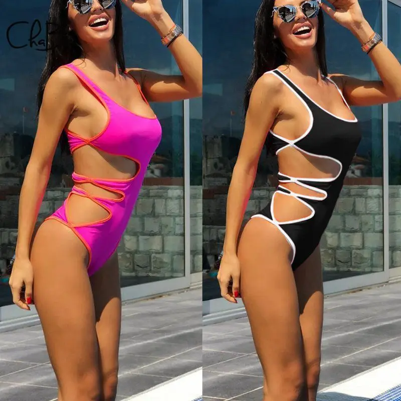 

New 2020 Women Sexy Irregular Bandage Bikini Set Padded Solid Swimwear Beach Bathing Suit Swimsuit Bikini Swimming Suit
