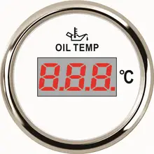 52 мм Датчик температуры моторного масла модификация 9-32 В 361-19ом цифровой измеритель температуры топлива ЖК-дисплей с красной подсветкой и датчиком белый