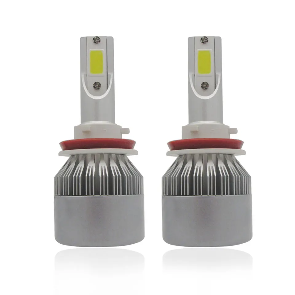 H7 H8/H9/H11 D1S D2S H4 H1 H3 9005/HB3 110W 20000LM 6000K комплект автомобильных светодиодных фар для авто противотуманные светильник 12V