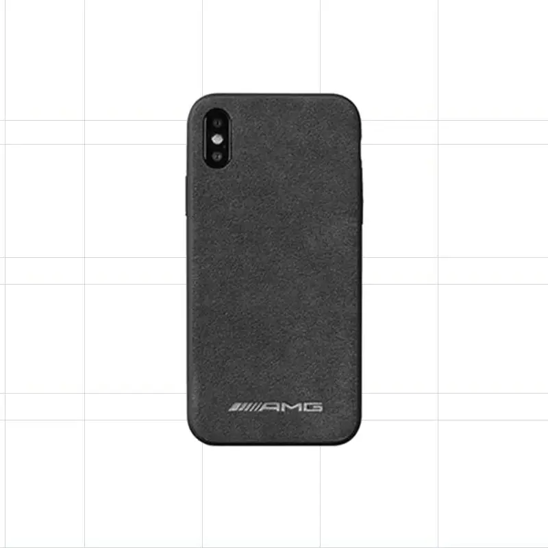 Итальянский чехол из ткани для samsung Galaxy S8, S9, S10 Plus, Note 8, 9, Note 10 Plus, Чехлы, Роскошные, для автомобиля, замша, как кожа - Цвет: For Logo (A)