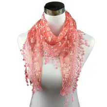 Безрукавка# P501 Новая мода кружева кисточкой отвесные бурнты цветочный принт мантилия шарф шаль обернуть шаль зима Cachecol Шарм