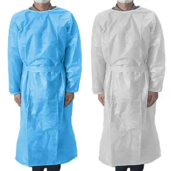

1/10Pcs Disposable Anti-bacterial M-ed-ical Sur-gic-al Isolation Cover Gown Clothes Anti-static, oil-proof isolating clothing.