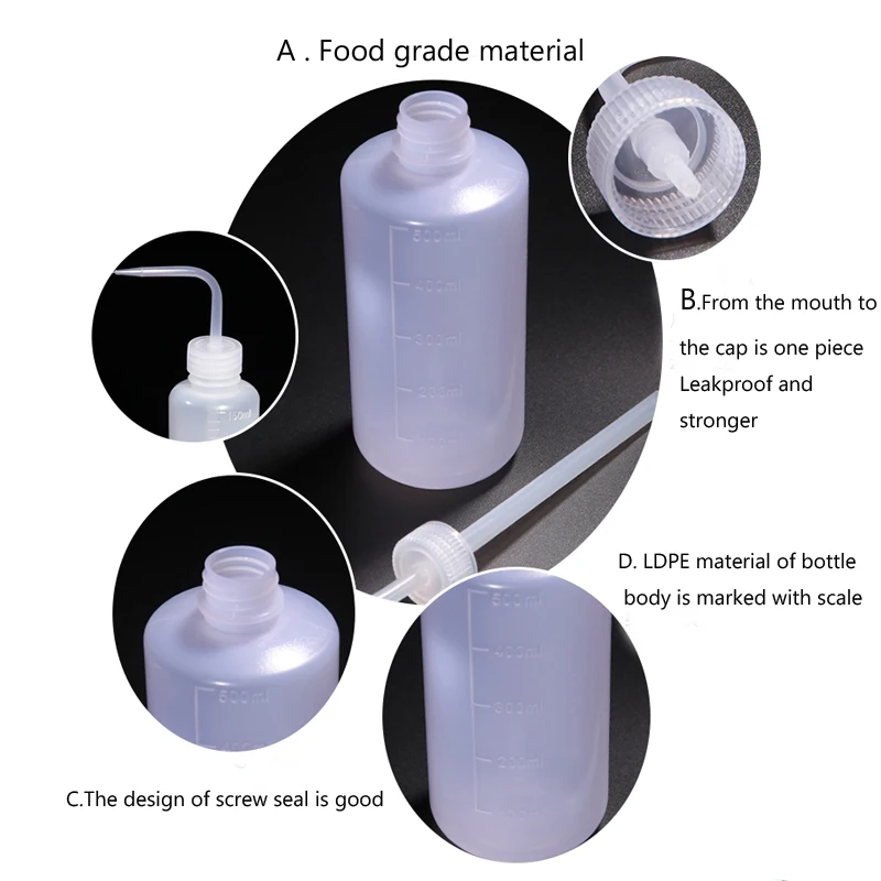 Lab Plastic Washing Bottle 5 pcs/pack