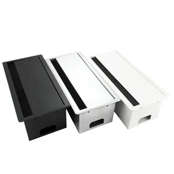 

Desk Line Hole Cover 86mm Panel Socket Conference Table Bottom Line Slot Rectangular Table Line Hole Cover Power Socket Office