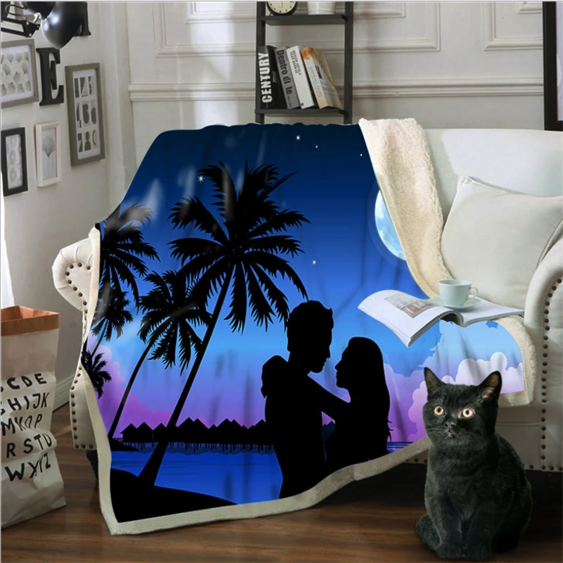 

Christmas Decorations for Home Winter Blanket 3D Digital Printing Blanket Sofa Blanket Fairy Tale Anime 13cmX150cm