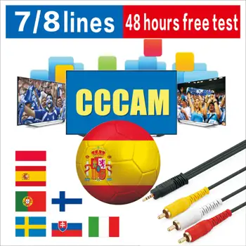 

2020 Stable Europe HD cccams 7/8line for SPAIN Portugal Germany Satellite ccams Receiver Guarantee 1 year