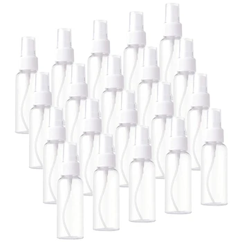 

20Pcs Plastic Clear Spray Bottles Refillable Bottles 50Ml Refillable Fine Mist Sprayer for Essential Oils Travel