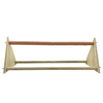 

Chicken Perch Natural Wood Stand Chick Stand Trainning Perch Toy Chicken Toy for Hens Handmade