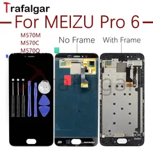 Для Meizu Pro 6 ЖК-дисплей сенсорный экран Pro6 M570M M570C M570Q M570H ЖК-экран Замена для Meizu Pro 6 ЖК-дисплей с рамкой