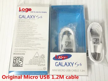 

50Pcs/Lot,100% Original 1.2m Micro USB Fast Charger Cable Data Sync fast charging for S6 S7 Note 4 5 S4 cable with box