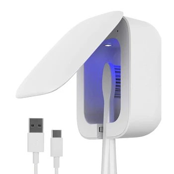 

Smart Toothbrush Sterilizer Travel Teeth Brush UV Disinfection Box Automatic Storage Sterilizer Wall-mounted Toothbrush Holder