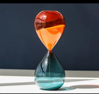 Two-Color Hourglass Timer – Decorative Sand Timer for Home & Kitchen 1