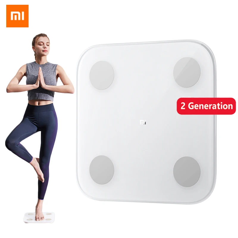  2019 New Xiaomi Smart Body Fat Scale 2 Mifit APP Bluetooth 5.0 Balance Test 13 Body Date BMI Health - 33056738267