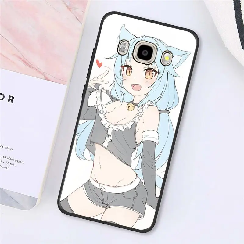 Babaite мультфильм аниме kawaii Девушка кошка чехол для телефона samsung Galaxy J7 J6 J8 J4 J4Plus J7 DUO J7NEO J2 J7 Prime - Цвет: A6