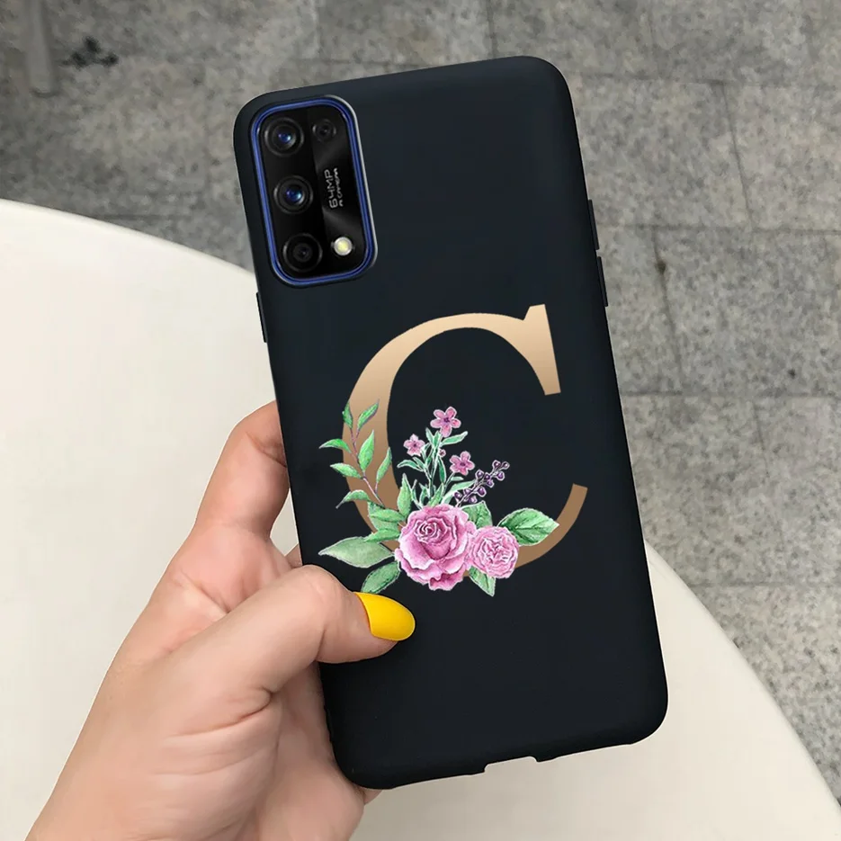 Silicone Case for OPPO Realme 7 7 Pro Cover Cute Letters Bumper Matte Phone Cover For Oppo Realme 7 Pro RMX2170 Case Realme7 Bag xiaomi leather case charging Cases For Xiaomi