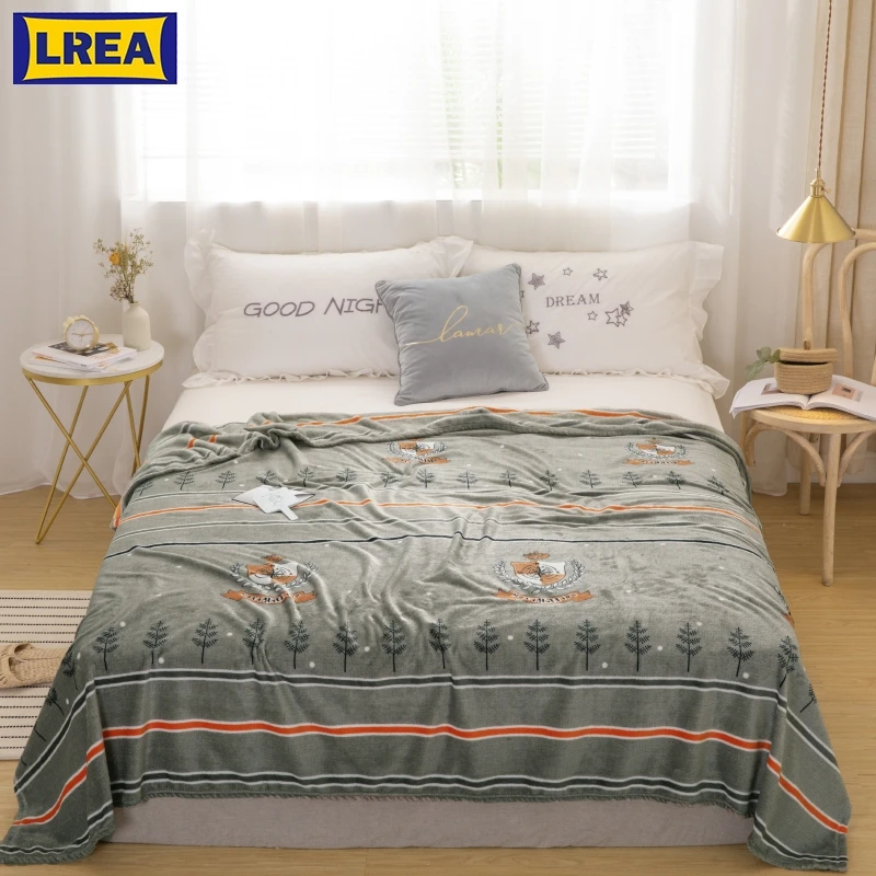

LREA плед fashion home textile Coral Fleece blanket soft warm winter sofa or bed travel throw bedspread