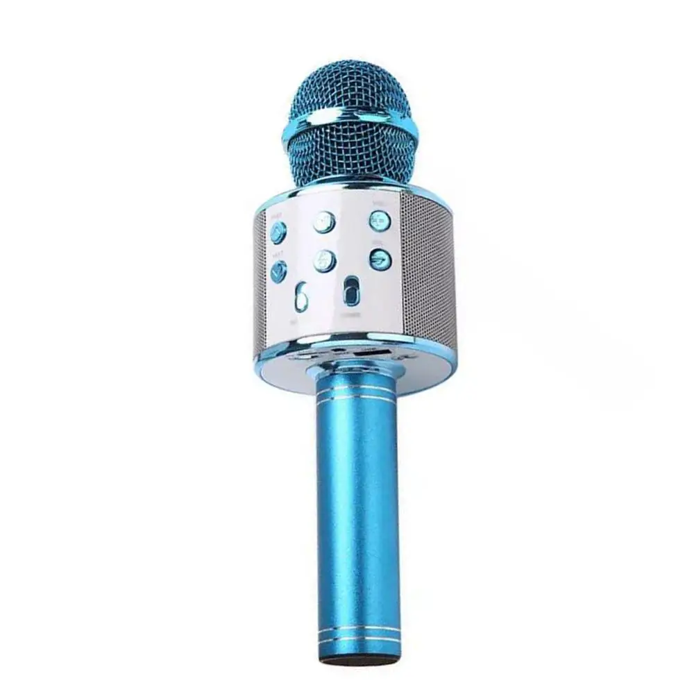 Bluetooth беспроводной микрофон ручной караоке USB мини домашний KTV Mic 1800 мАч для воспроизведения музыки пение динамик плеер для детей - Цвет: E